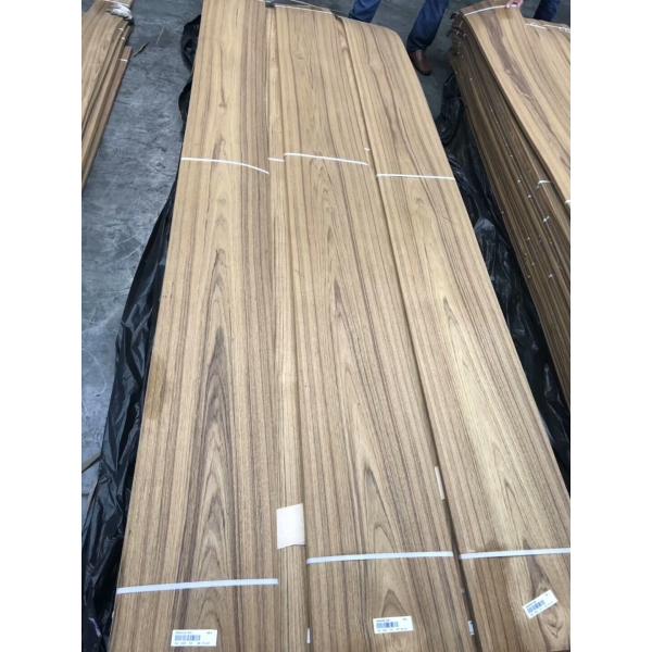 Teak Veneer Crown Cut Burma Teak Natural Veneers Myanmar Teak Sliced Veneer for Interior Furniture Doors & Plywood