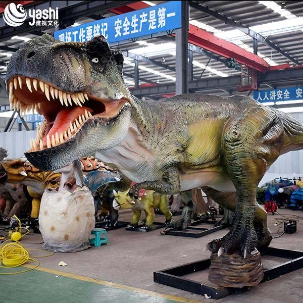 Vivid Electronic Dinosaur Sculpture for Outdoor Amusement Park Displays
