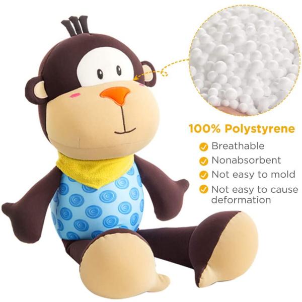 Kids Adorkable gift Cute Polystyrene Beads Filling Monkey Stuffed Toy