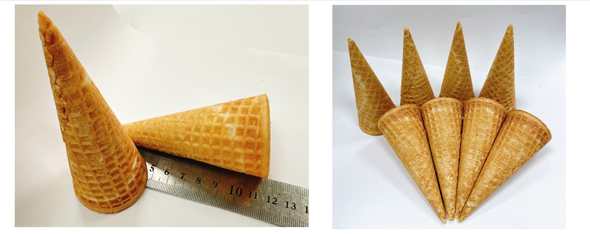 Direct Factory Automatic Ice Cream Cone Production line, 45 sets Ductile Iron Baking Plate, Output 5000pcs/Hour
