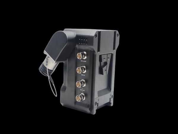 V-mount 12G SDI Fiber Optic Box with PGM