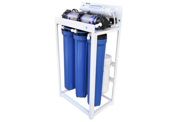100 - 600G Commercial RO Water Purifier System 20 Inch Filter Size Compact Design