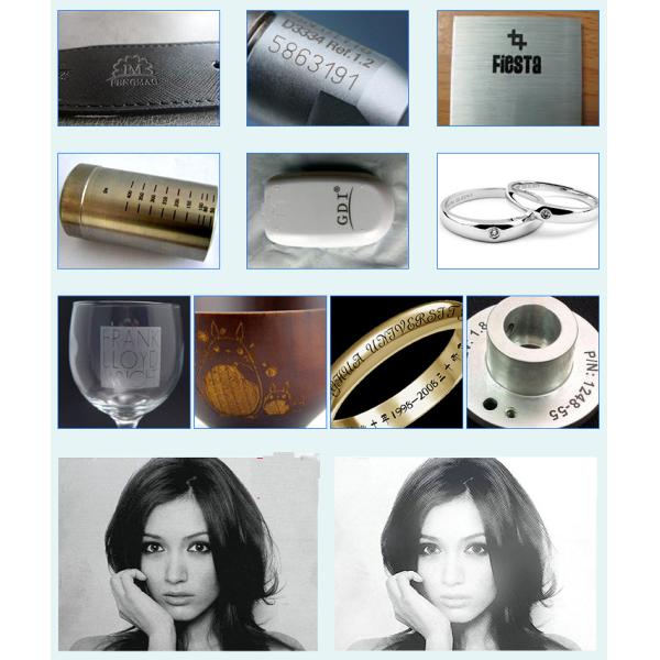 High Performance Metal Laser Marking Machine For Bike Ringings / Watches