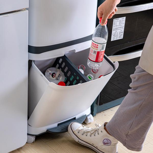 18L/36L Custom Recycle Dustbin Garbage Can Dust Bin With Wheel