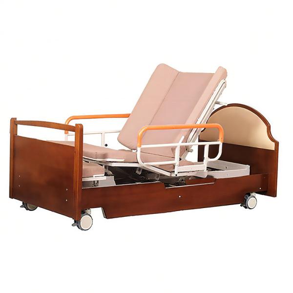 Multifunctional Steel Wooden Electric Rotating Bed Medical Equipment For Elderly Home Care