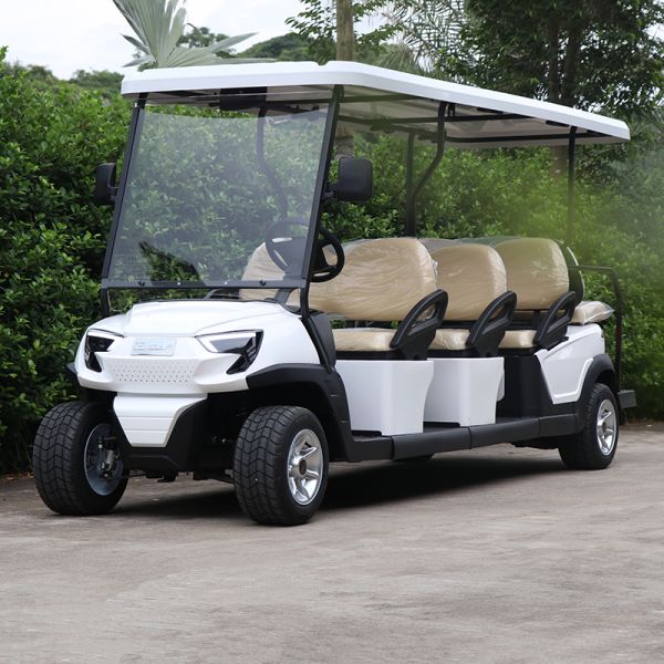 Safe & Comfortable Electric Golf Cart 6 Seats & 2 Rear for 8 Passengers High Speed Long Range