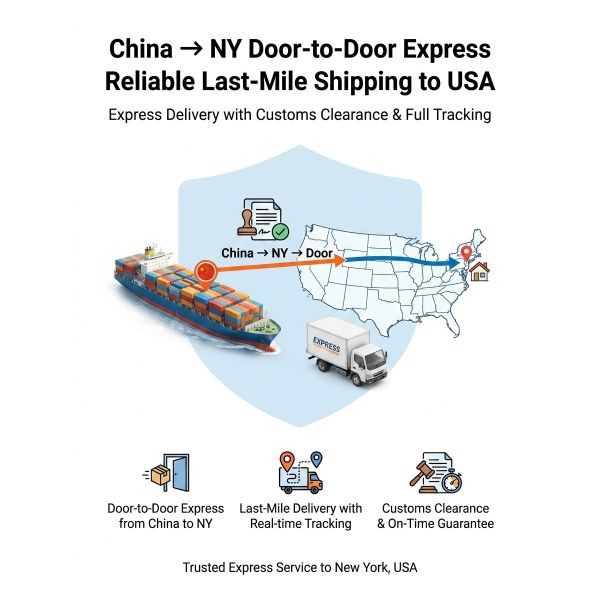 China NY Door-to-Door Express Reliable Last-Mile Shipping To USA