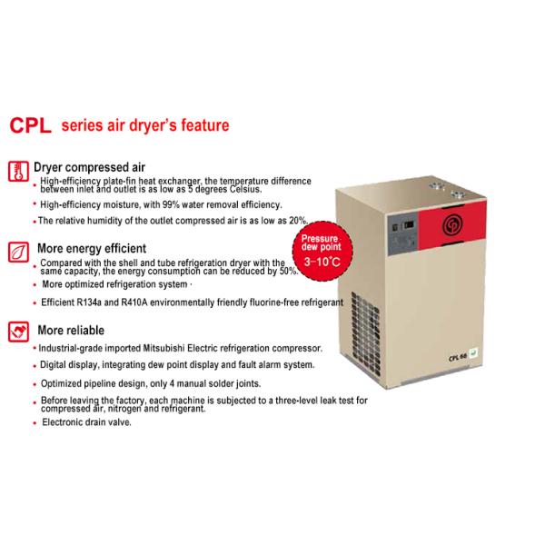 Сушильщик воздуха Чикаго ПОЛНОЙ серии пневматический Refrigerated для обжатой пневматической системы