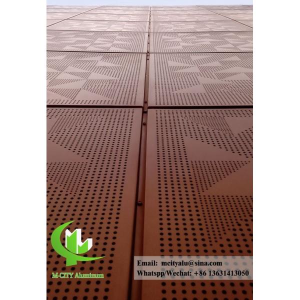 3мм перфорированные металлические облицовки металлические фасады металлические экраны для стенной облицовки порошкообразные покрытия черные