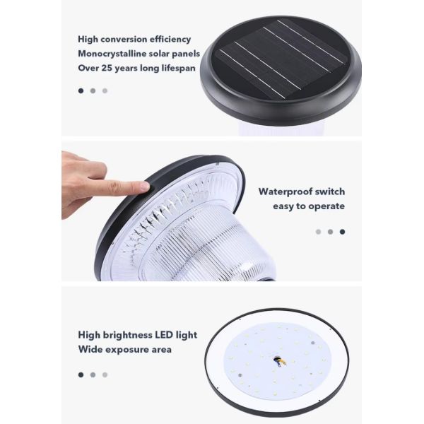 Super Bright Solar Lawn Lights - Auto On/Off Waterproof Outdoor LED Garden Path Decor Lights