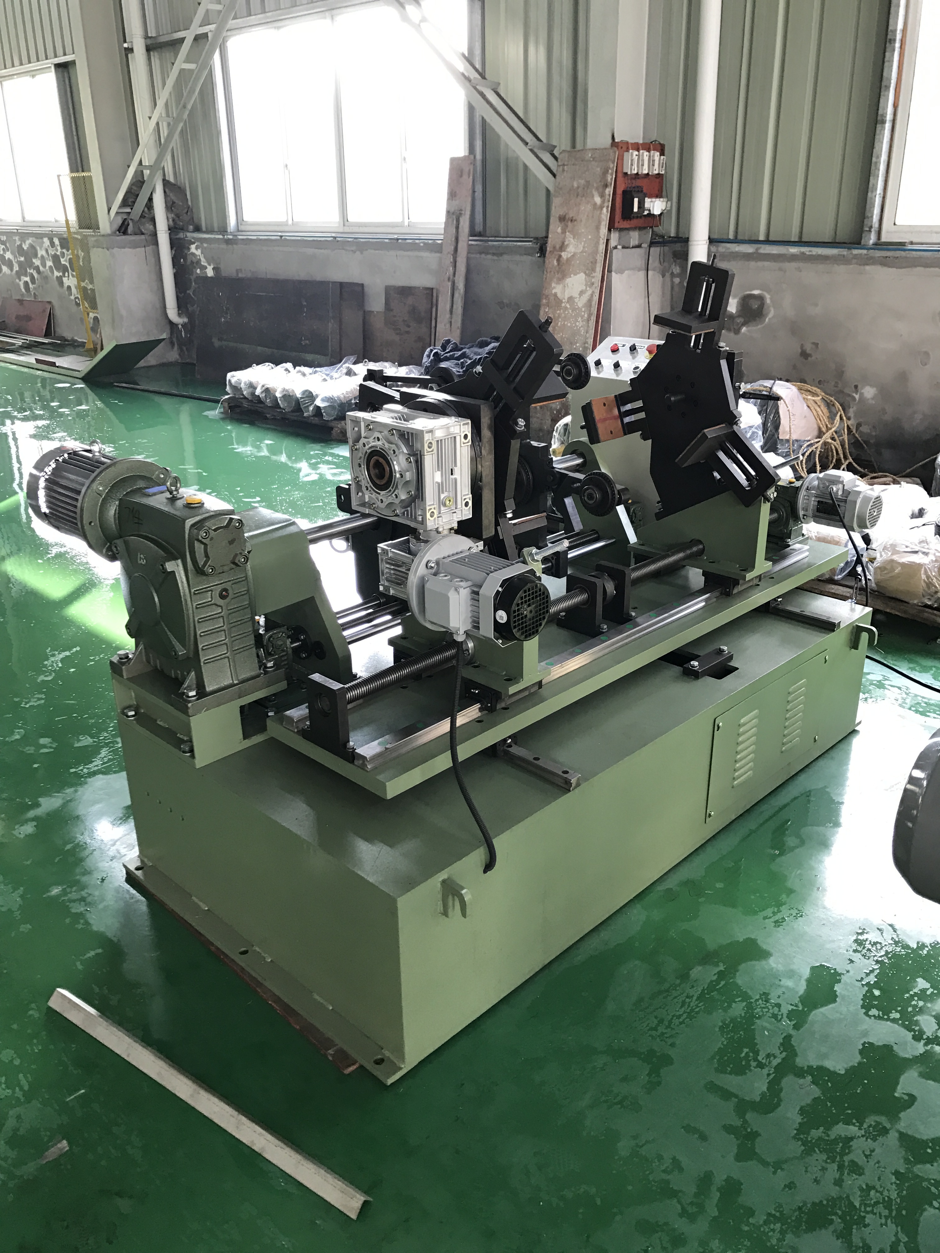 Vertical Transformer Coil Winding Machine 1600kVA Cast Resin Coil Automatic Control
