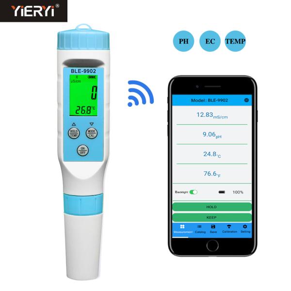 Умный тестер качества воды EC ph-метра Bluetooth тарировка 5 пунктов автоматическая