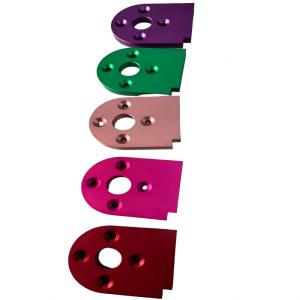 Plaque en aluminium usiné CNC de précision avec anodisation