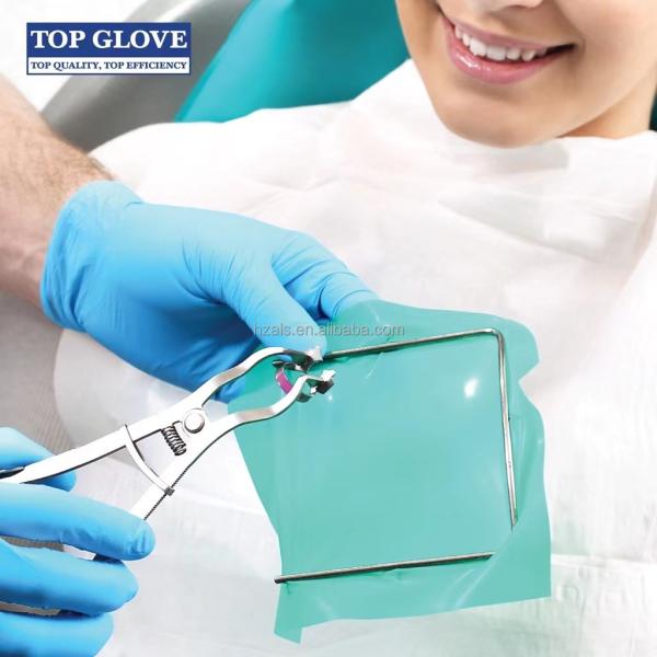 Power Source Manual Plastic TOP GLOVE Direct 100% Natural Rubber Latex Dental Dam For 36pcs/box
