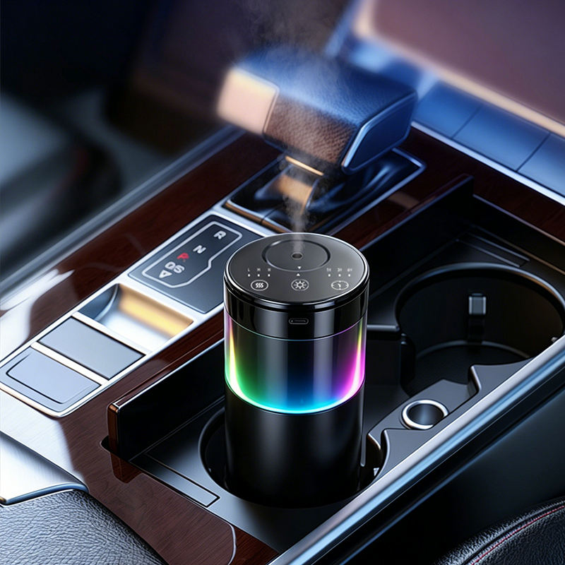 Portable Colorful Lights 20ml Rechargeable USB Battery Operated Mini Car Air Purifying Aromatherapy Diffuser Waterless Essential Oil Diffuser