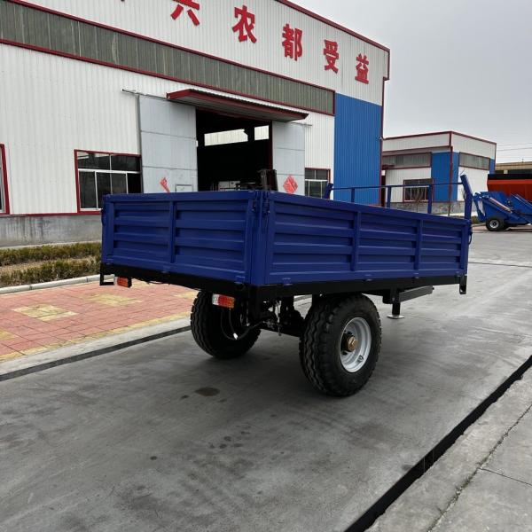 3T Farm Tractor Trailer Agricultural Machinery Blue Colour 2 Wheel