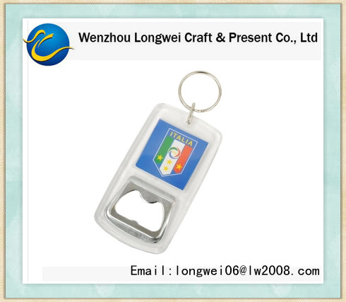 Консервооткрыватель бутылки фоотабле команды кубка мира акриловый с кольцом для ключей металла