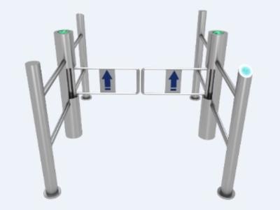 Porte d'oscillation infrarouge de supermarché de C.C 24V du capteur SS304