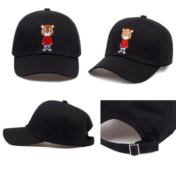 Спорт шляп детей 100% хлопок приспособленные покрывают простой логотип вышитый таможней