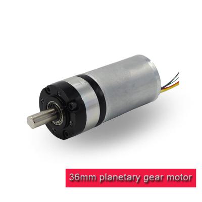 12v 24v DC Planetary Gear Motor 36PA3650 With 36mm Brushless DC Motor