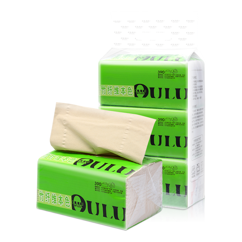 High quality affordable soft pack bamboo pulp white facial on face use tissue paper