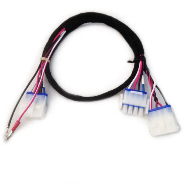Motorcycle Wiring Harness with JST Cables and White Electrical Cables Manufactured