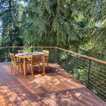 Balcony Side Mounted Building Railing Stainless Steel Cable Outdoor / Indoor Usage