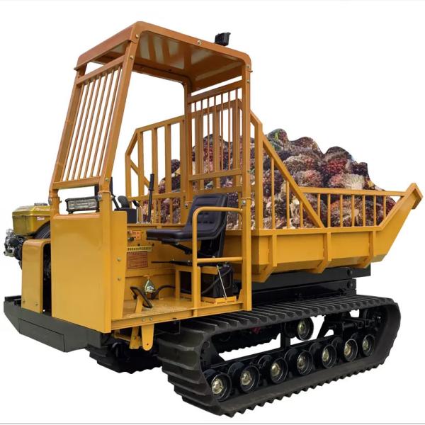 Farming Equipment Agricultural Track Carrier Oil Palm Mini Crawler Dumper 5 Ton Off Road Remote Control Track Carrier