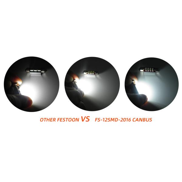 Small 6 Volt Festoon Bulbs / 41mm Led Festoon Bulb 360 Degree Emitting Angle