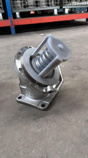 High Strength Huate Logo Stainless Steel Lined Plastic Angle Valve for Control and Regulation Advantage