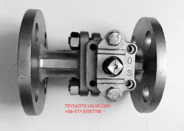 PN16 Hand Operated Two Way Ball Valve 2 Locking Flange Type For Water