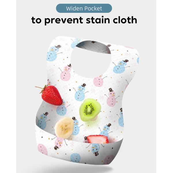 Pattern Printing Disposable Baby Bibs Non Woven Fabric Disposable Bibs