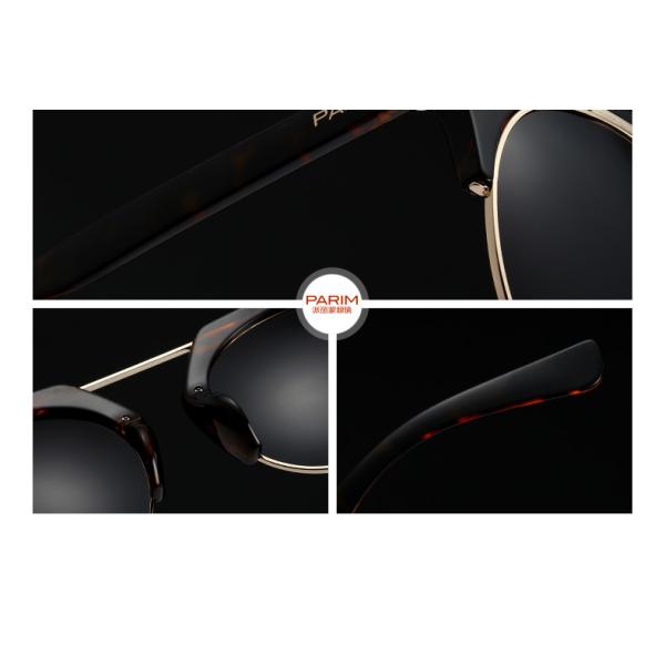 TAC Parim Polarized Sunglasses Lens Light Weight Material Women Black Red Frame