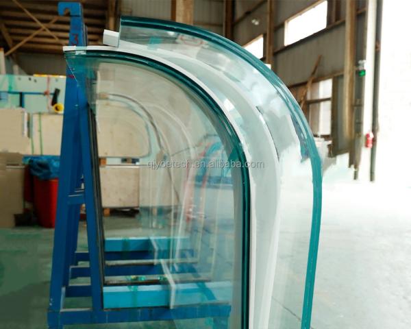 Vidro de segurança laminado temperado para construção de parede de cortina de clarabóia em borda polida fina