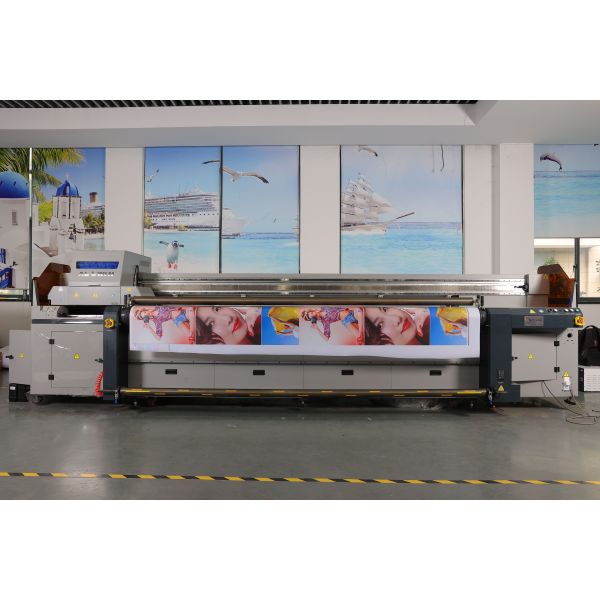 Large format 2.2m three row UV flatbed printer EP2212 (12 head) hybrid UV flatbed printer