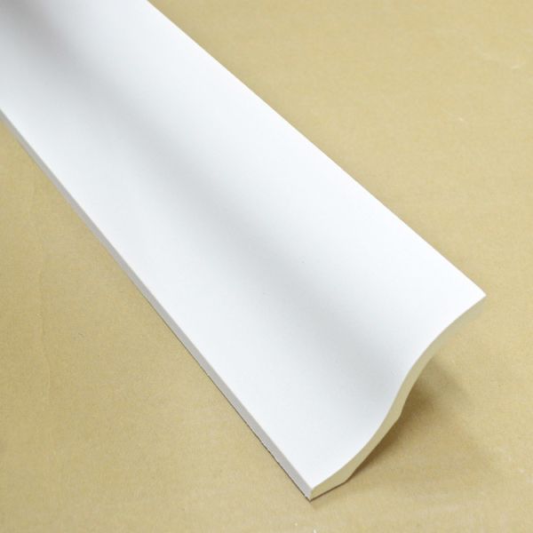 GC-83056 Pollution Free Coastal Villas Polyurethane Smooth Plain Pre-Painted Crown Moulding