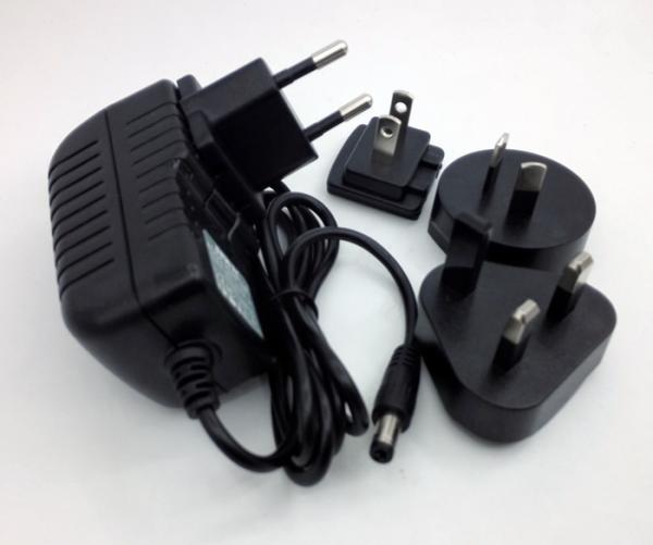 CE RoHS FCC 12V 1.5A 6V 200MA 14v 500ma 13V 6A interchangeable plug power adapter