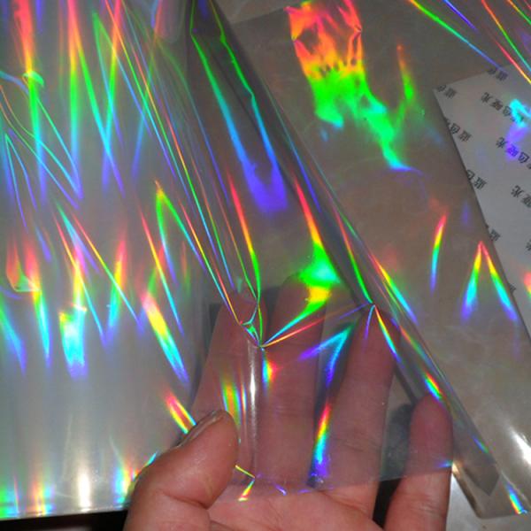 Película de laminación transparente holográfica térmica para envases de cartón de papel laminado