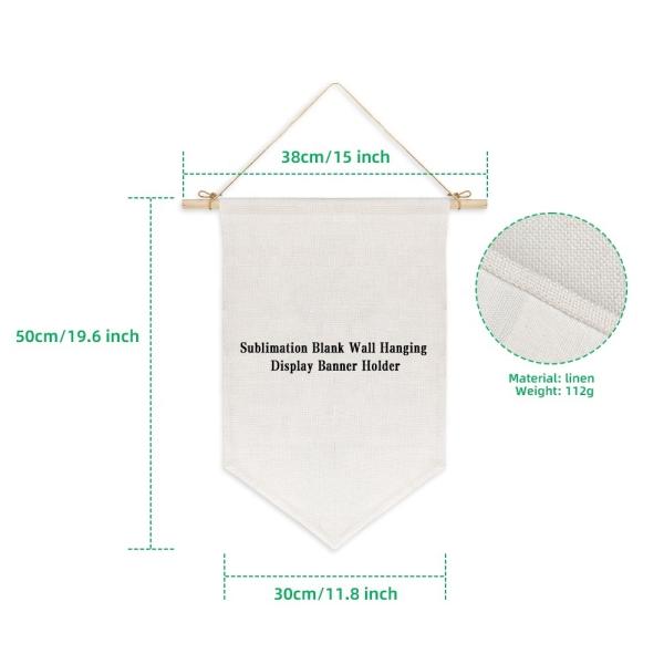 Linen Sublimation Garden Flags Blanks Custom Wall Hanging Flags