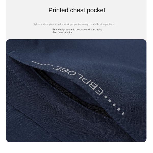 Regular Length Men's Windbreaker Jacket for Spring and Autumn XMAMLON Custom Clothing