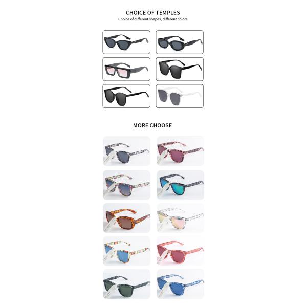 Выполненная на заказ мода рамки солнечных очков TR90 УЛЬТРАФИОЛЕТОВЫЕ 400 защита 300 ПК