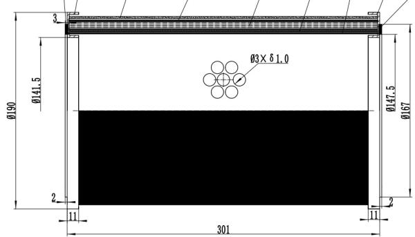 O elemento de filtro Cmd10048 da névoa do óleo 0.3UM galvanizou Diamond Mesh Liner