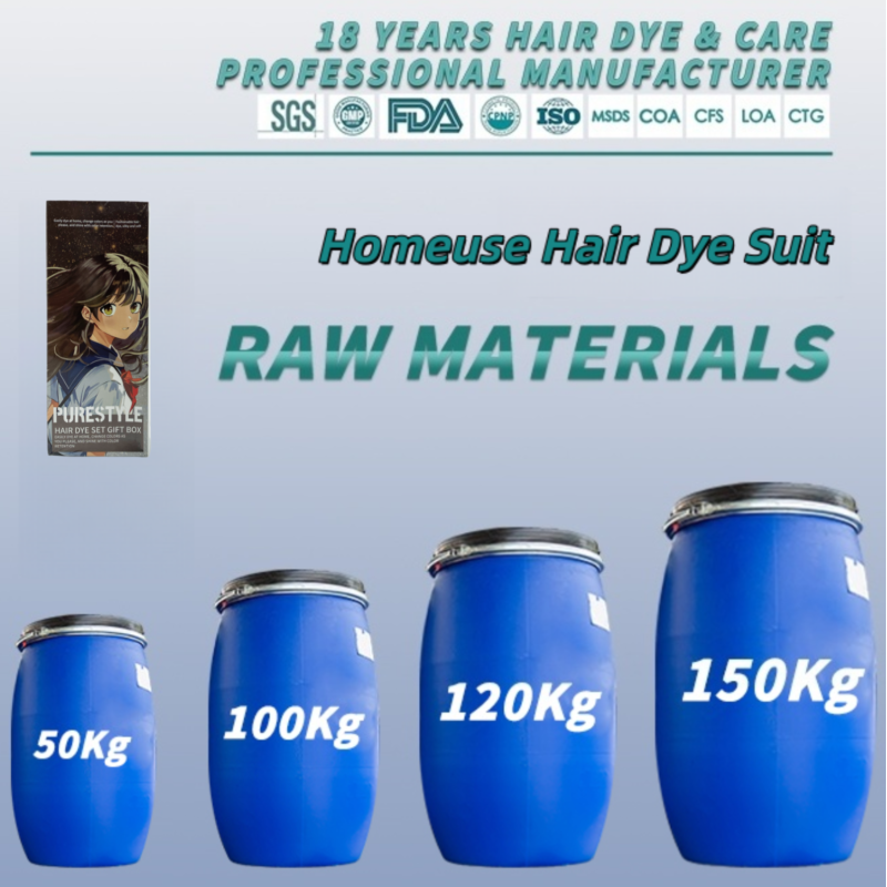 Home Hair Dye Set Ammonia Free Men Women Herbal Formula OEM Premium Hair Dye Factory  Supply