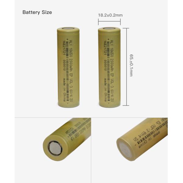перезаряжаемые высокий темп клетки литий-ионного аккумулятора 2000mah 18650 500 раз