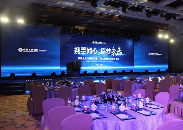 Aluminum Cabinet Indoor Rental LED Display 6500K-9500K Short ROI Time