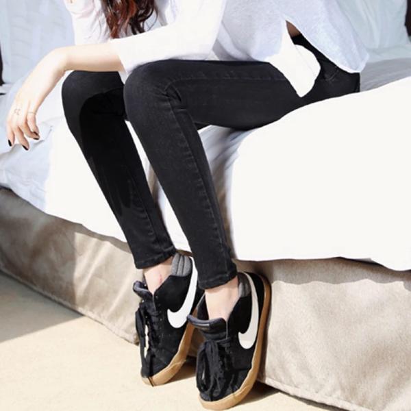 Women Cotton Brushed Denim Fabric For Skinny Blue Jeans 13oz