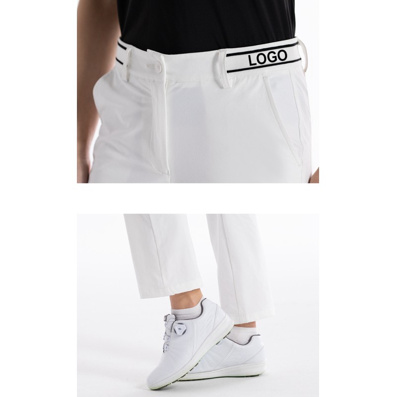 Women Elegant Micro Flare Golf Pants Slim Fit Height Boosting Ladies Golf Trousers