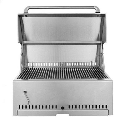 32.4 Stainless Steel Built In Charcoal Grill For Outdoor Kitchen And Smoker