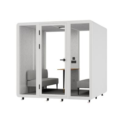 Private Soundproof Meeting Pod Fast Install 6 Person Meeting Pod For Office Studio