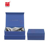 Boîte-cadeau bleus avec les boîtes de empaquetage actuelles pliables de couvercles magnétiques